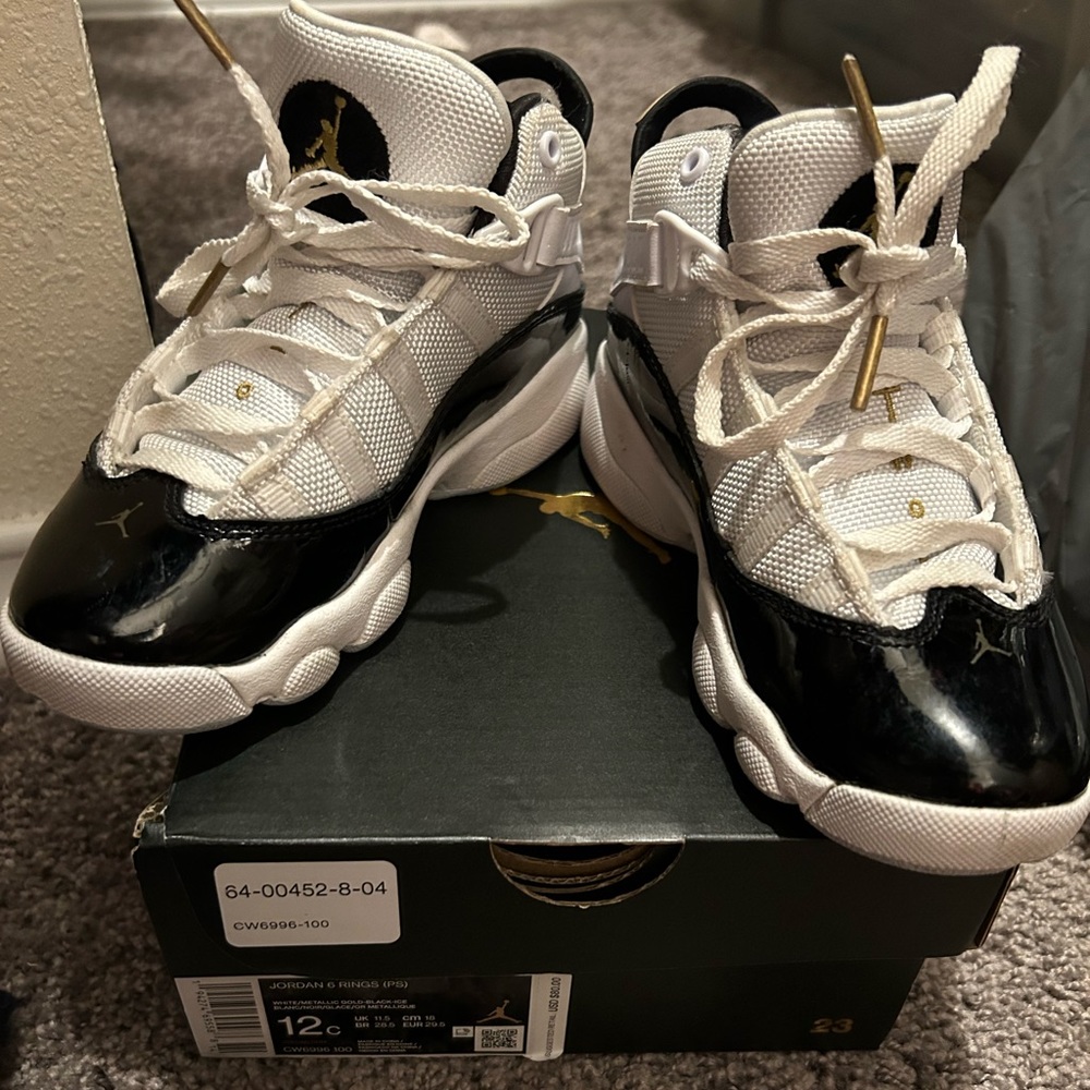 Kids Jordan 6 Rings (PS) 12c great condition